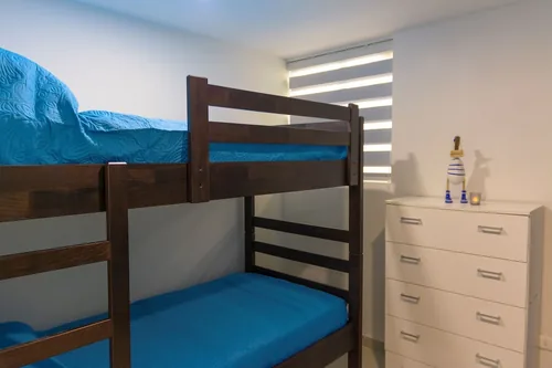 Segundo dormitorio del Departamento 1 con litera de dos plazas