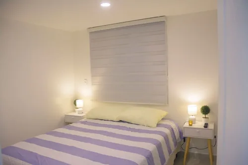 Dormitorio del Departamento 3 con dos camas